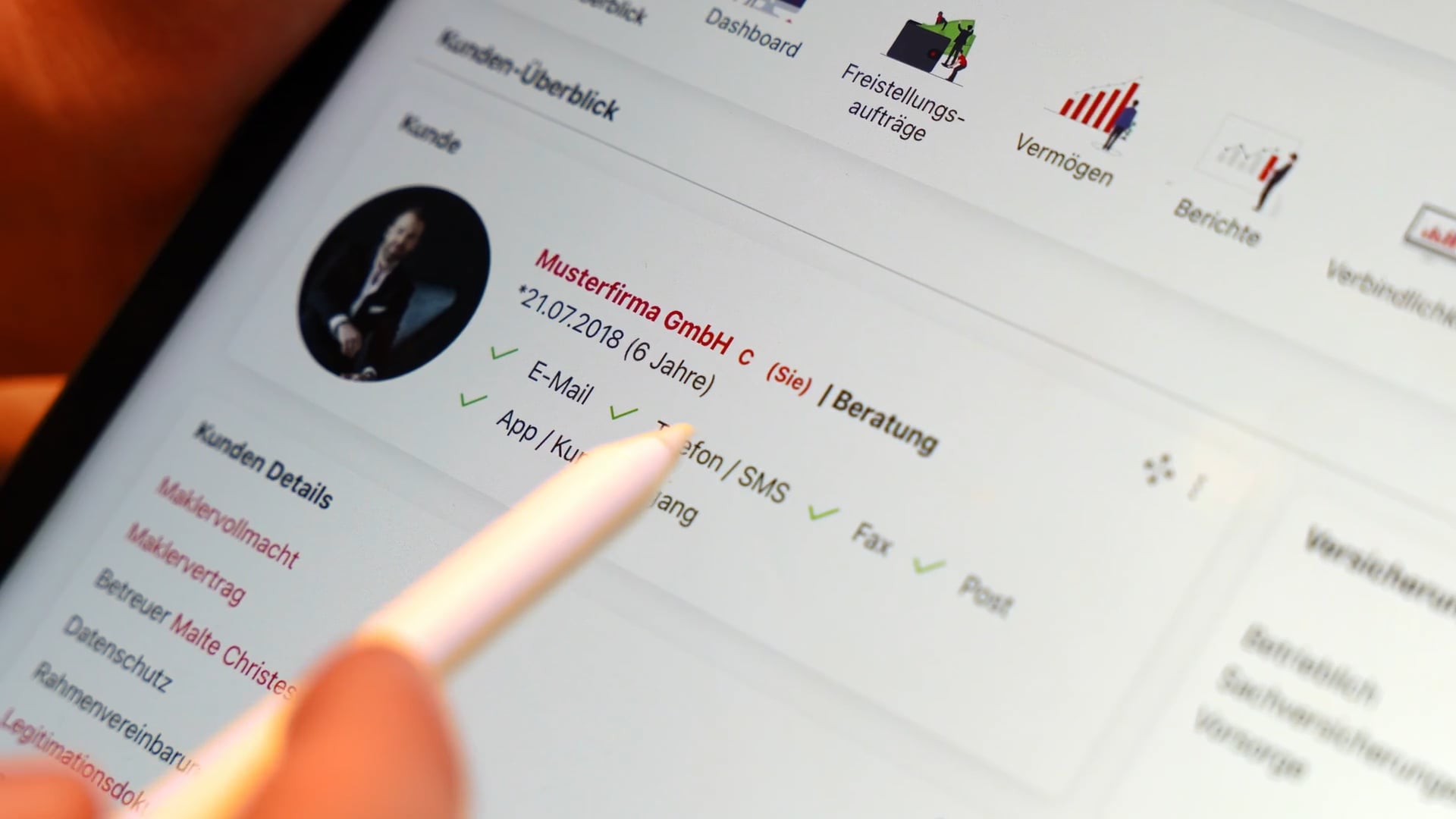 S & C App Gewerbekunden